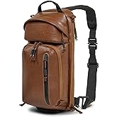 VIKTOS Upscale3 Tactical Casual EDC Leather Slingbag with Padded Shoulder Strap & Ambidextrous Concealed Carry Compartment