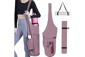 Uhawi Yoga Mat Bag, with Protective Layer& Water Bottle Pocket and Big Wet Pocket & Yoga strap & Large Capacity,Stylish & Functional Fitness Mat And Essential items for Women & Men
