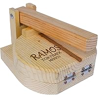 CHAMPS 9 Inch Wooden Tortilla Presser to Make Thin and Flat Discs for Homemade Mexican Tortillas, Dumpling, Roti or…