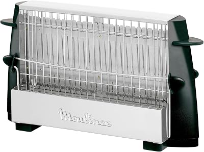 Multipan, Tostador Clásico, Para 4 Rebanadas, Inox y negro