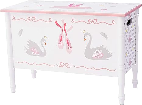 white toy box for girls