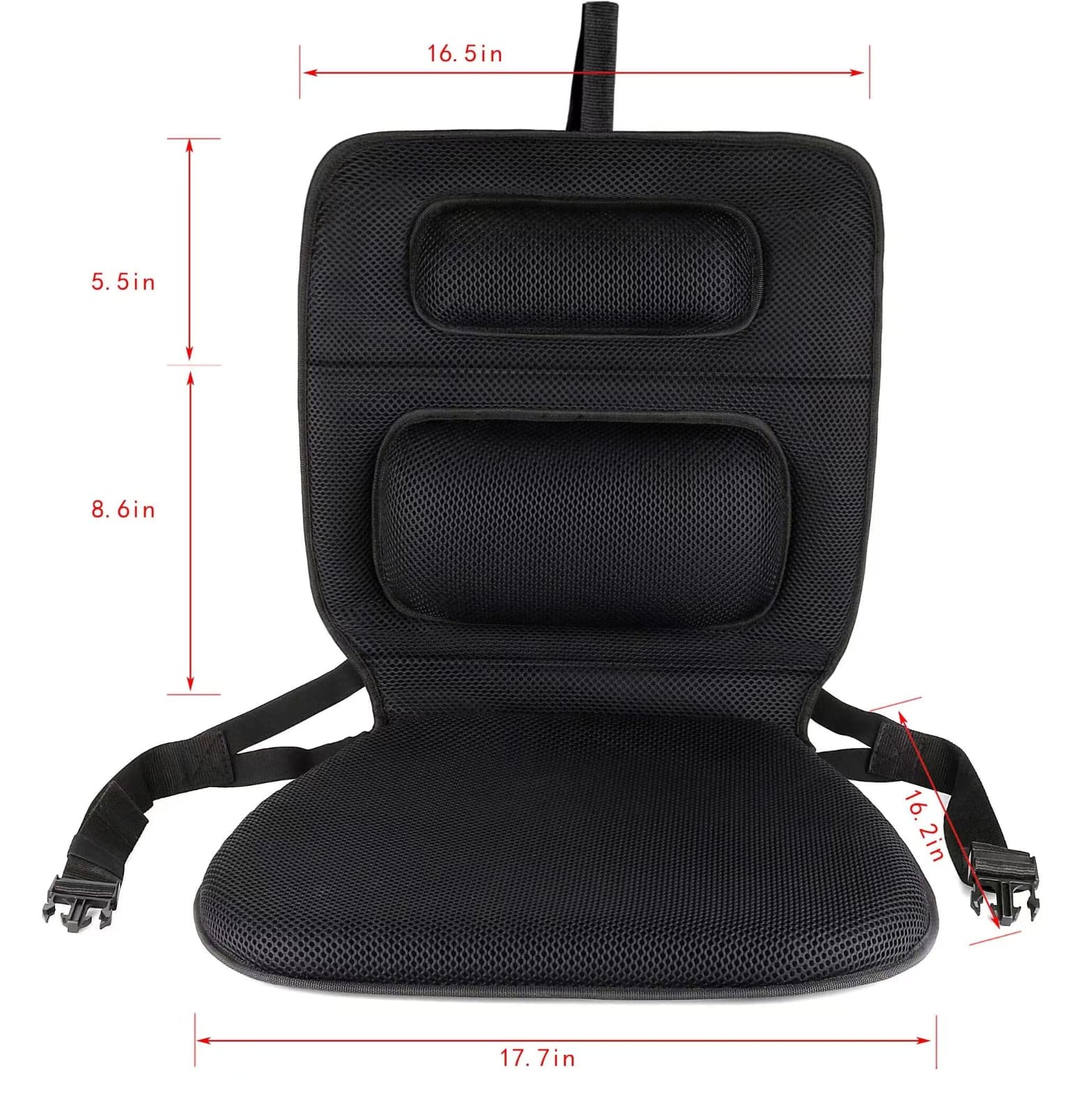 FOMI Gel Wheelchair and Low Back Chairs Seat and Back Cushion | Orthopedic Seat Pad, Firm Back Support and Lumbar Pillow for Wheelchairs, Car, Truck, Gaming | Pressure Sore, Coccyx Pain Relief