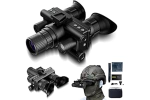 SCOPEPIC 4K Head-Mounted Night Vision Goggles & Binoculars for Adults – Infrared NVG 32GB Rechargeable Monocular with Manual Focus & 8X Digital Zoom for Hunting, Camping, and Outdoor Surveillance