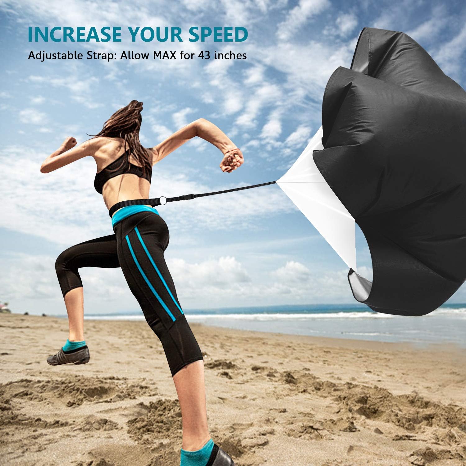 KIKILIVE Speed Agility Training Set, Exercise Equipment Kit for Soccer/Football- Premium Agility Ladder, Resistance Running Parachute, Sports Cones, Metal Pegs & Carrying Bag, Training Belt, Armband : Sports & Outdoors