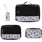 Mickey Mouse Mickey & Minnie In Paris 3-Pack Packing Cubes With Hang Tag
