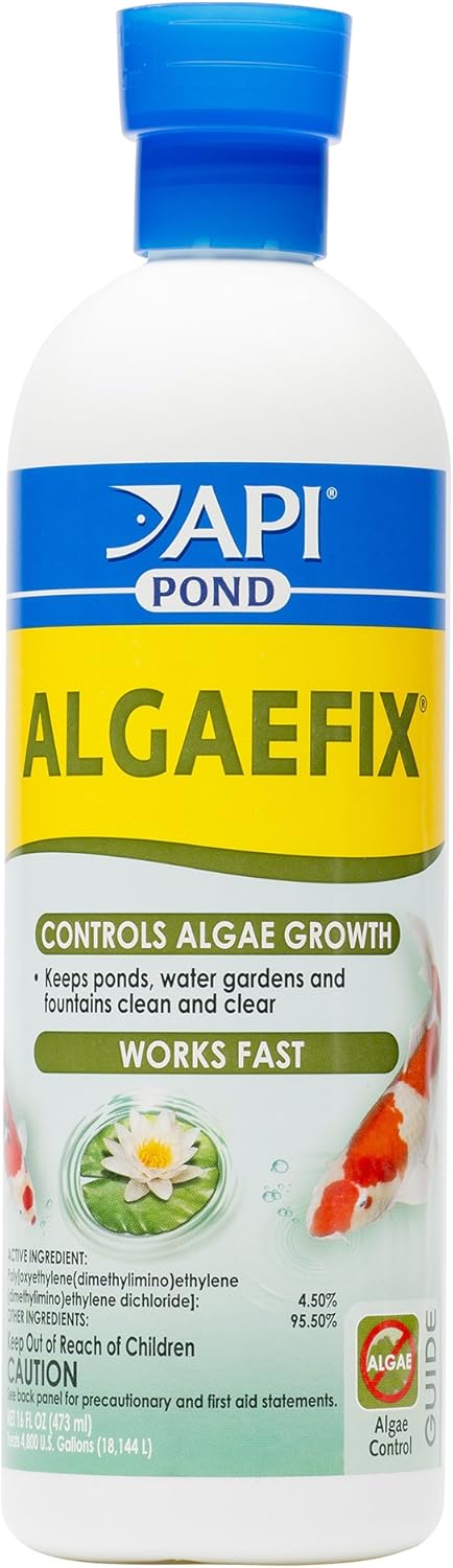 API Pond ALGAEFIX Algae Control, Effectively Controls Green Water Algae, String or Hair Algae and Blanketweed, Use as Directed When Algae Blooms and as Regular Care