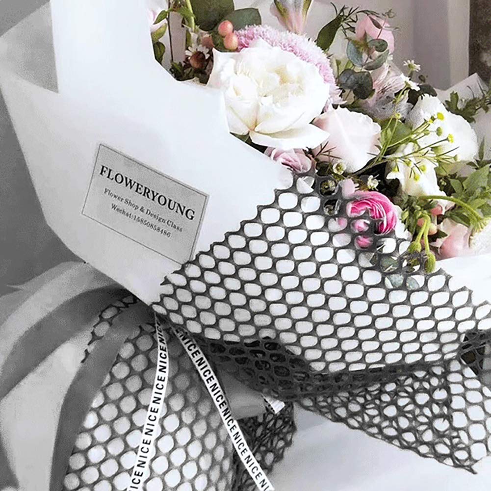 Flower Wrapping Paper Gift Wrapping Net Paper Florist Bouquet Packaging Decorative Handmade Gift Wrap for Wrapping Fresh Flowers Wedding Holiday Birthday Present