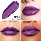 Oulac Matte Liquid Purple Lipstick Violet Lip Gloss 4.5ml MS04 Vegan view 3