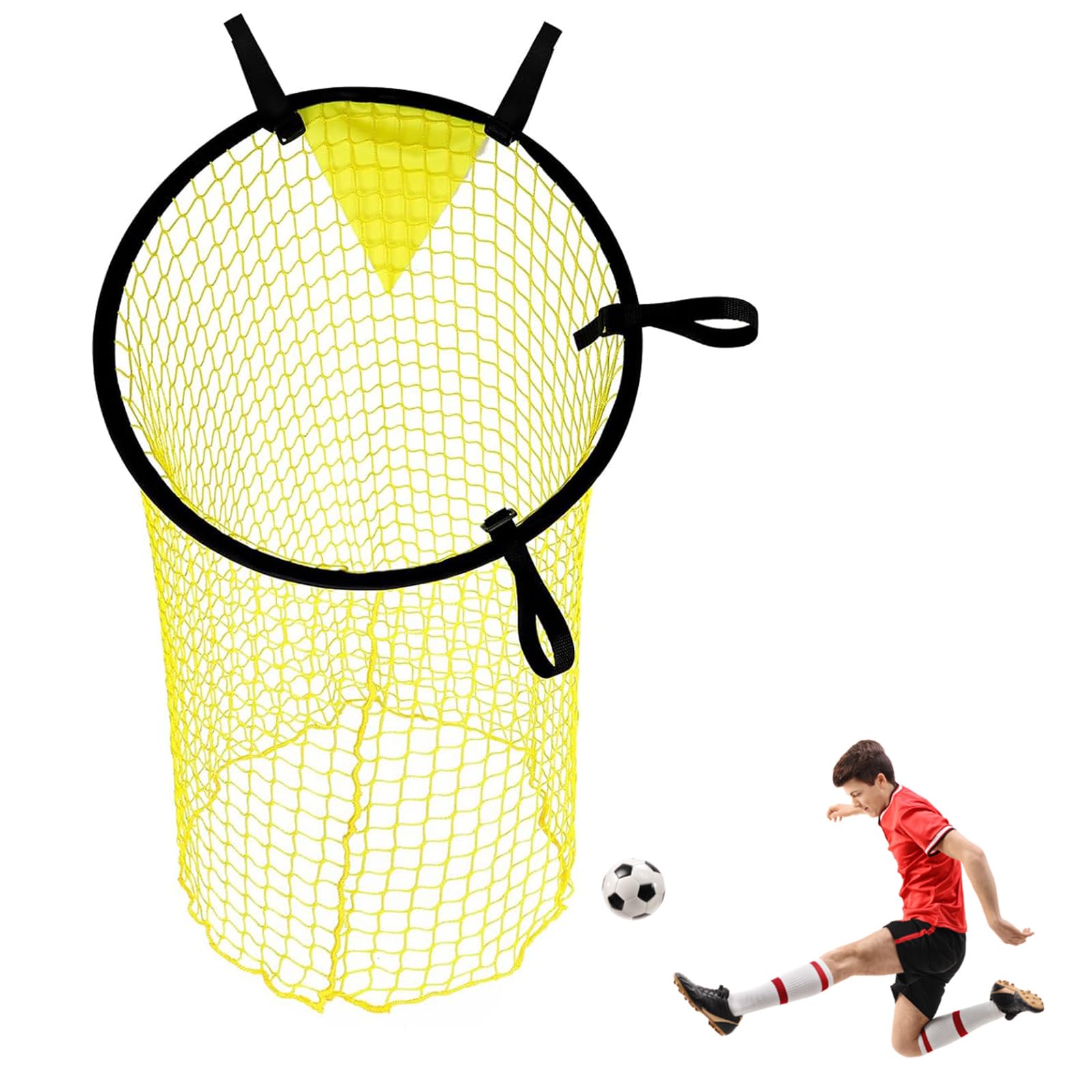 Foldable Football Goal Net - Top Bins Target Practice Nets