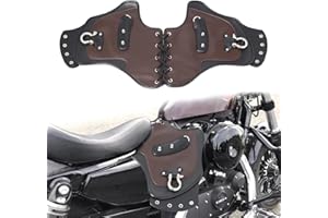 GYMARK Side Saddle Heat Shield Deflector Motorcycle accessories Universal Heatshield for Harley Touring Sportster Dyna Softail Yamaha Suzuki Kawasaki (Brown)