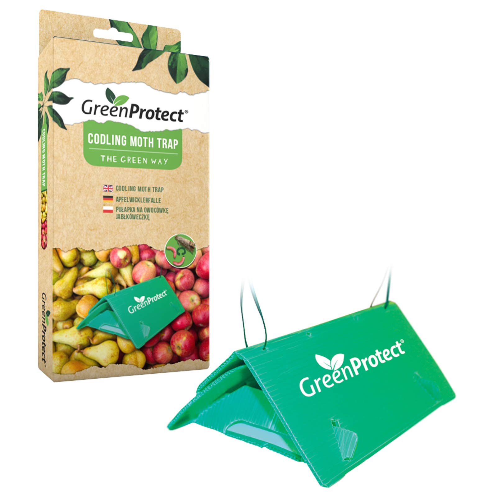 Green Protect Codling Moth Trap Pheromone Sustainable Insecticide-Free Insect Maggot Catcher Apple Pear Fruit Protection
