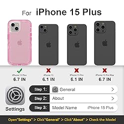 Follaroma for iPhone 15 Plus Case, Heavy Duty