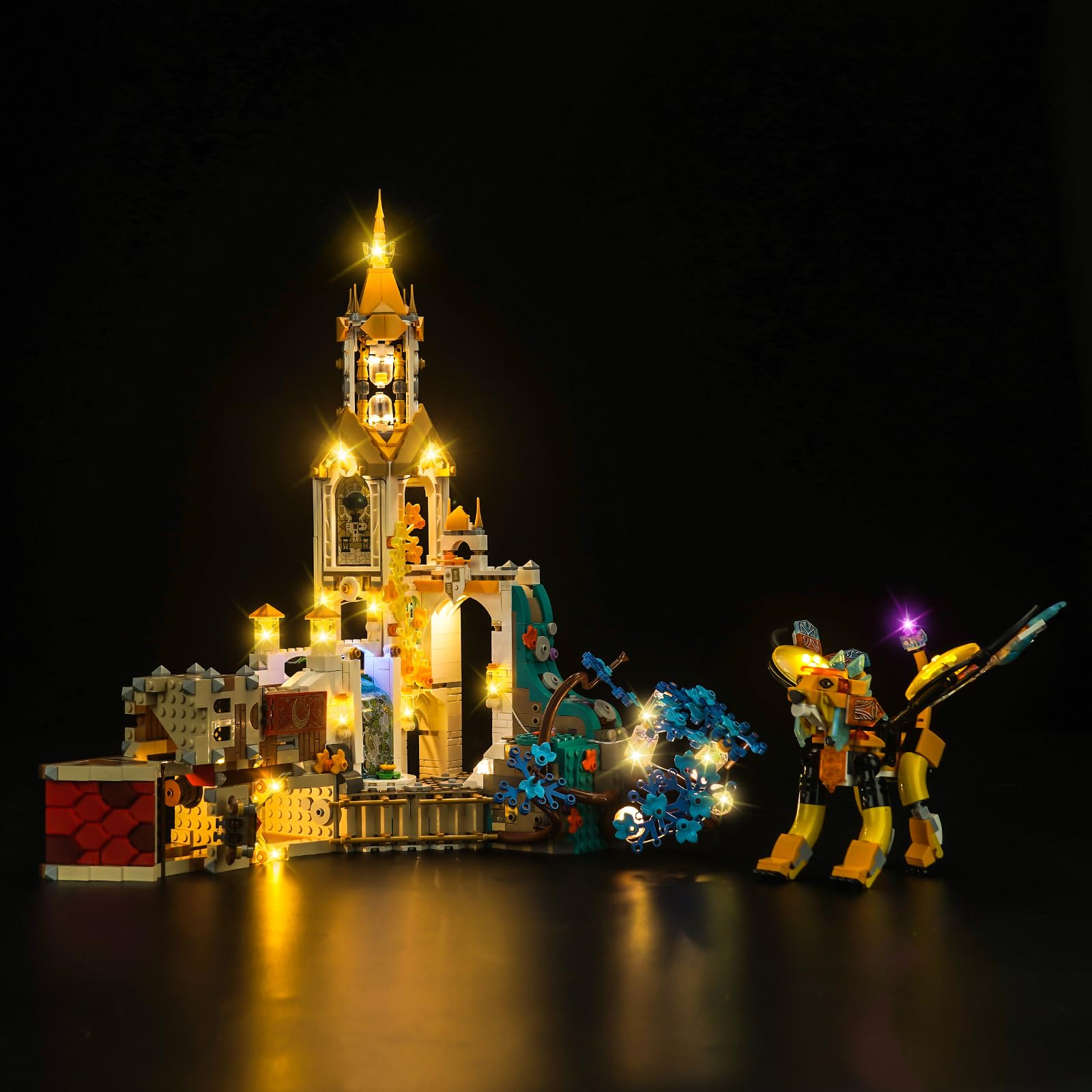 LocoLee Led Light Set Compatible with Lego Castle Nocturnia Led Decoration Lighting Kit Compatible with Lego 71486 Building Blocks Model,Only Lights Set,No Model — image 1