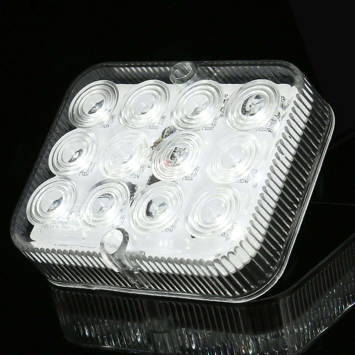 ETUKER 1x Trailer Reverse Light 12/24V LED Trailer Light Waterproof E-approved