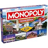 Monopoly Board Game Omaha NE Edition : 2-6 Players Family Board Games for Kids and Adults, Board Games for Kids 8 and up, for Kids and Adults, Ideal for Game Night