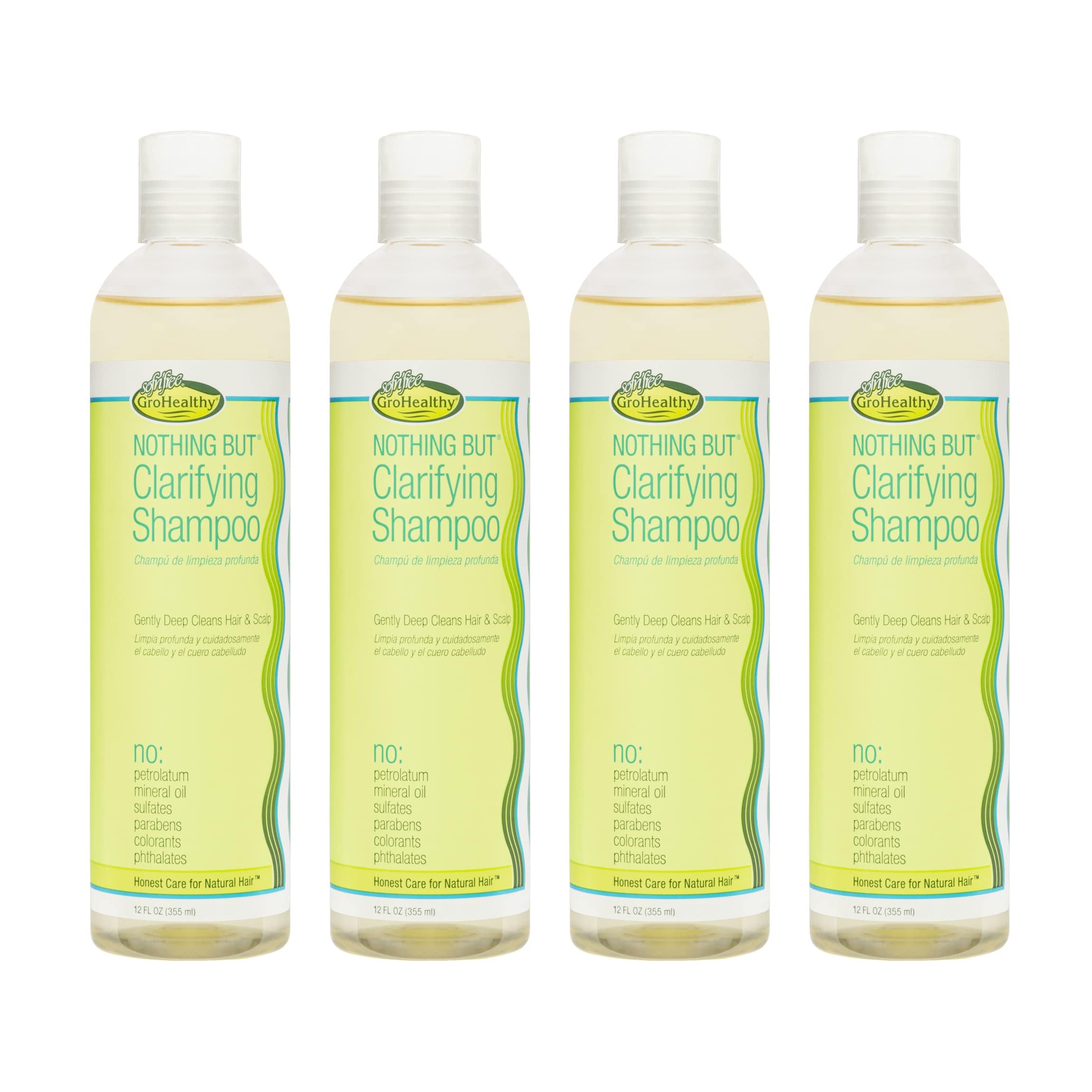 Nothing But Clarifying Shampoo Sulfate-Free Detox for Natural Hair 12oz 4-Pack