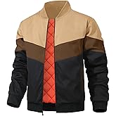 HYPESTFIT Mens Bomber Jacket Casual Windproof Fall Winter Outwear Quilted Insulated Padded Coats
