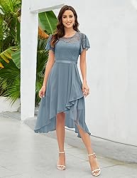 Wedtrend Women's Formal Dress Ruffle Cocktail Party