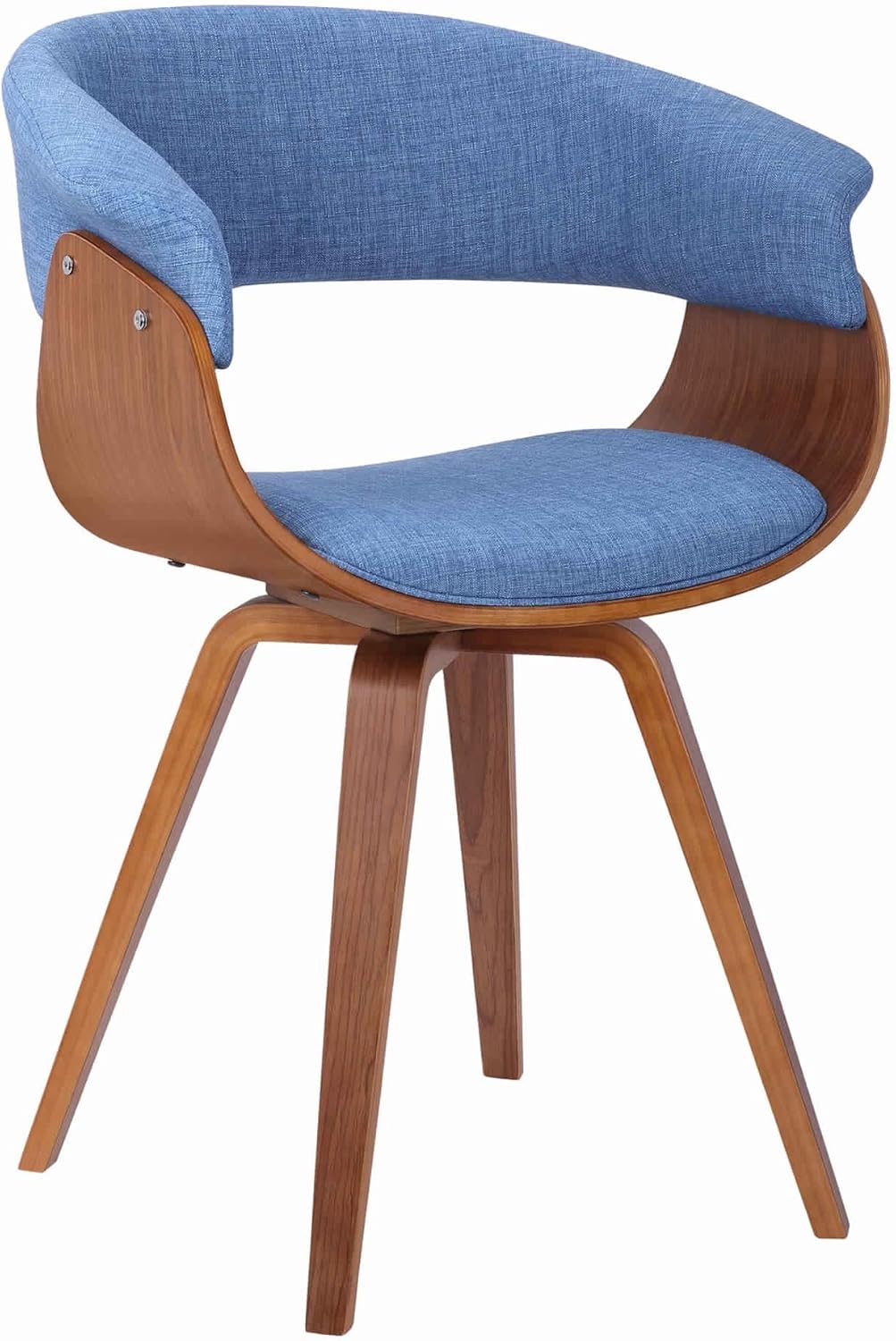 century leisure outdoor furniture on Amazon Com Benjara Mid Century Wooden Dining Chair With Curved Fabric Seating Brown And Blue Chairs