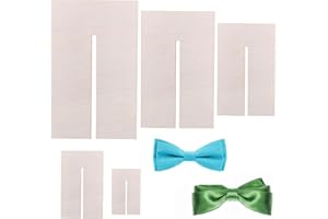 Framendino, 5 Pack Bow Maker Templates Wood Bowtie Boards for Ribbon Bowkont Crafts Making Tool