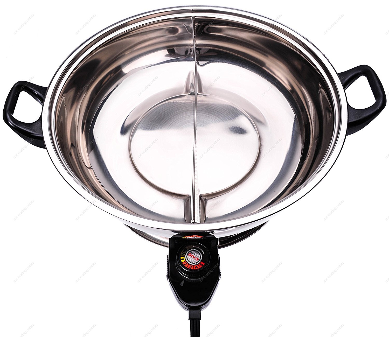 Shabu Shabu Hot Pot, Electric Mongolian Hot Pot With Divider