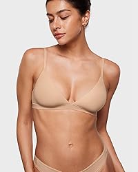 INLYRIC Women's Inbarely Triangle Bralette Plunge