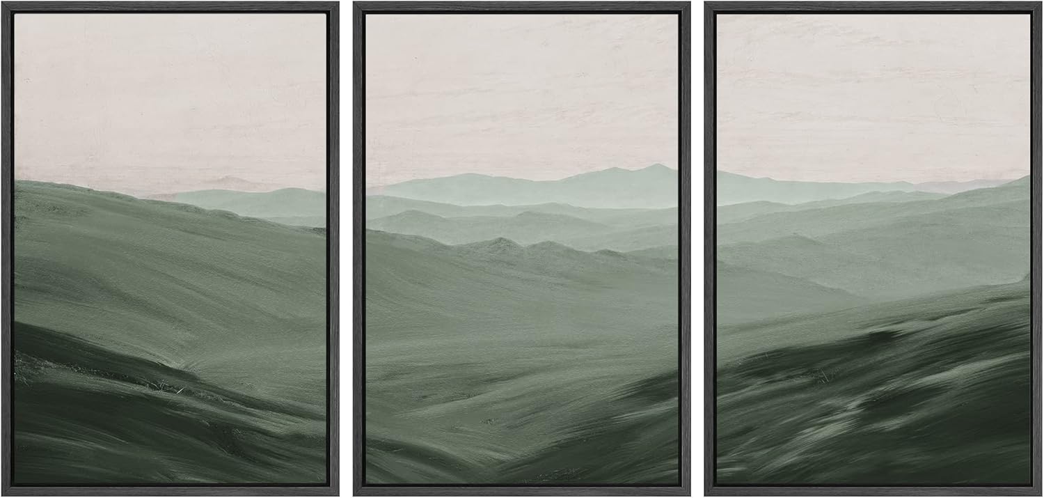 Wall Décor - SIGNWIN Framed Canvas Print Wall Art Set Rolling Green Mountain Hill Environment Nature Wilderness Photography Modern Art Chic Landscape for Living Room, Bedroom, Office - 16