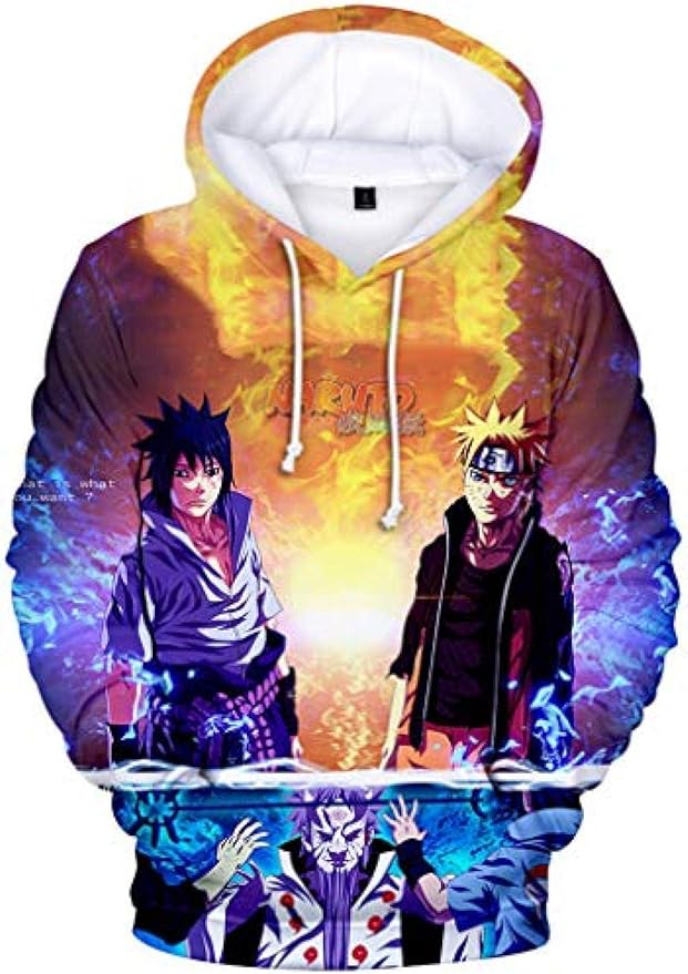 Boys Fashion 3D Printed Cartoon Naruto Hoodies Sweatshirt Naruto 