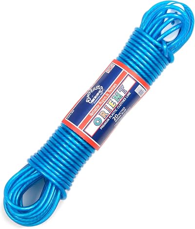 Everlasto Orient 20m PVC Clothes Line 4.8mm Blue