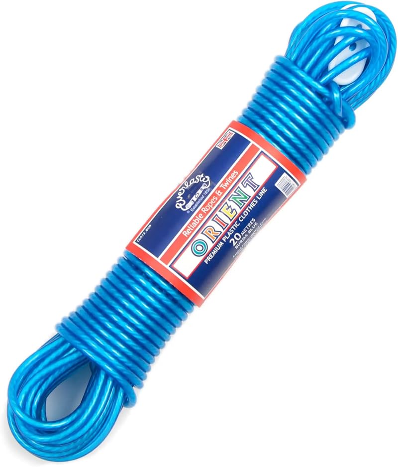 Everlasto Orient 20m PVC Clothes Line 4.8mm Blue