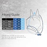 Harrison Howard CareMaster Pro Luminous Fine Mesh UV-Proof Pony Fly Mask Ruby S view 7