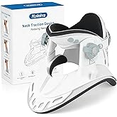 Holniva Neck Stretcher Cervical Traction, Adjustable Cervical Neck Traction Device, Neck Braces for Neck Pain and Support with 3 Power Traction for Home Use, Neck Decompression - FSA Eligible(White)