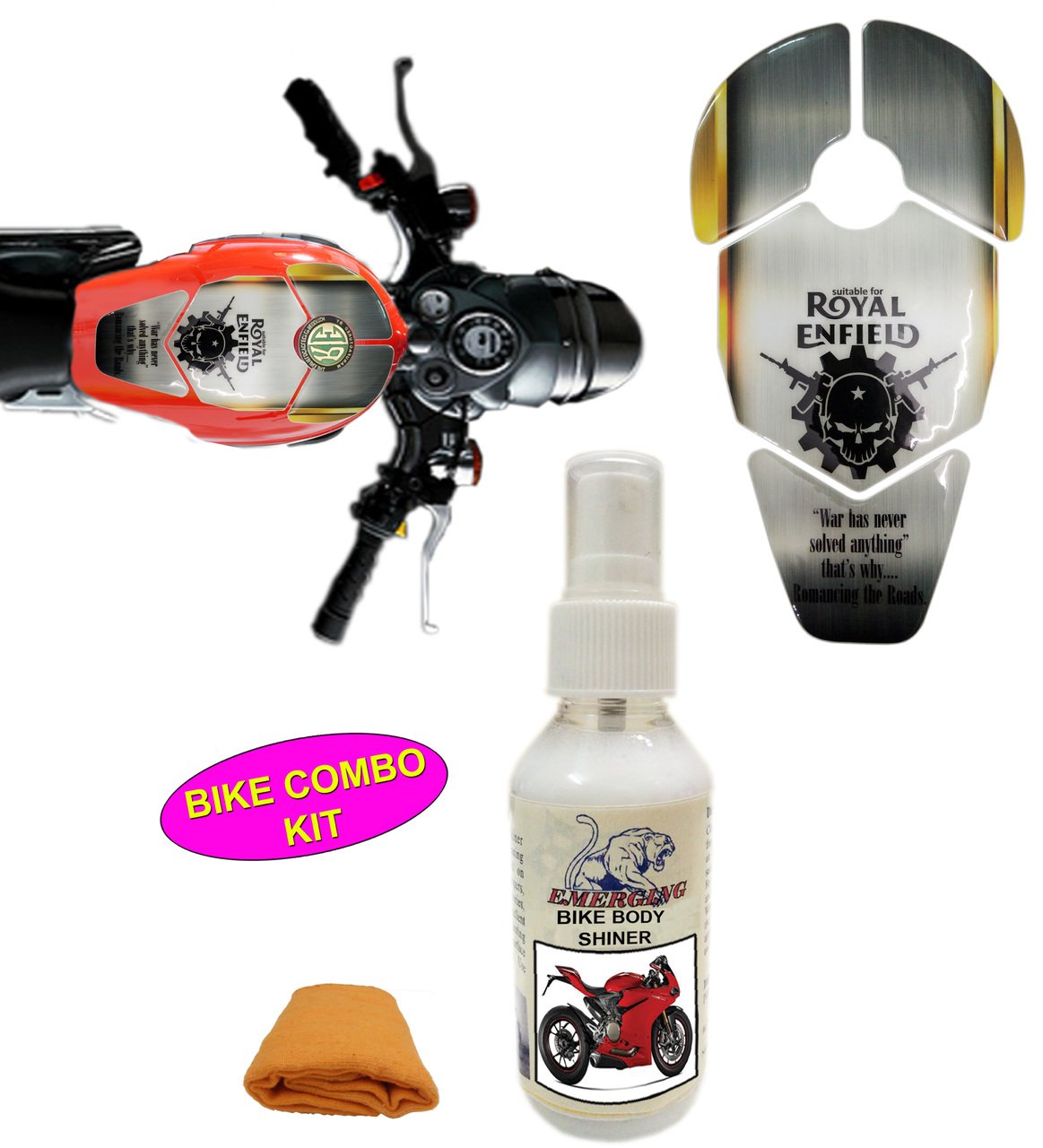 royal enfield motorcycle petrol tank protector