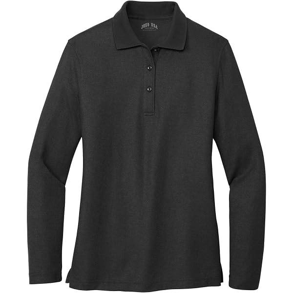 Port Authority Women's Dimension Knit Long-Sleeve Button-Down Dress Shirt  Black at Amazon Women's Clothing store