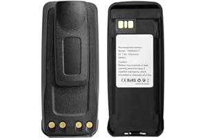 Teseko PMNN4077C PMNN4066A 2600mAh Li-ion Battery Compatible for Motorola XPR6300 XPR6350 XPR6550 XPR6580 XPR6500 XPR6100 XPR6380 DP3400+Belt Clip