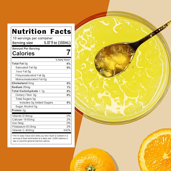 HETHSTIA KONJAC JELLY, 7 CALORIES, ORANGE FLAVOR | ZERO SUGAR | 10 PACKS | KETO, GLUTEN FREE, COLLAGEN PEPTIDES & VITAMIN C HEALTHY DRINKABLE POUCH DIET SNACK & GIFTS
