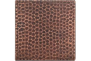 Premier Copper Products T6DBH 6-Inch by 6-Inch Hammered Copper Tile, Oil Rubbed Bronze