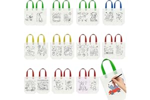44 Pack Graffiti Goodie Bags Reusable Coloring Art Birthday Party Favors Supplies Bags Art Class Exchange Gifts Color Your Ow