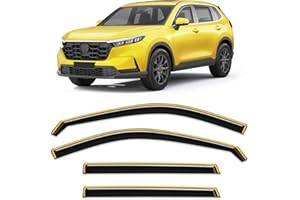 Goholy in-Channel Window Rain Guard for Fit for Honda CRV CR-V 2023 2024 2025 2026 Rain Guards Side Window Visors Low Profile Vent Visor Window Deflectors Vent Shades Car Accessories