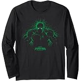 Marvel Spider-Man: Brand New Day Hulk Green Web Silhouette Long Sleeve T-Shirt