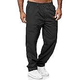 Mens Casual Jogger Pants Elastic Chino Pants Classic Fit Lightweight Comfy Hiking Cargo Pants