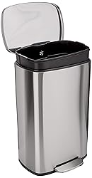 Amazon Basics Smudge Resistant Rectangular Trash