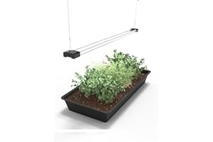 DYMOND Boostgro LED Seed Starter Grow Light 4FT Full Spectrum Linkable 5000k Daylight + 660nm Red + 450nm Blue Indoor Plant Lighting Fixture