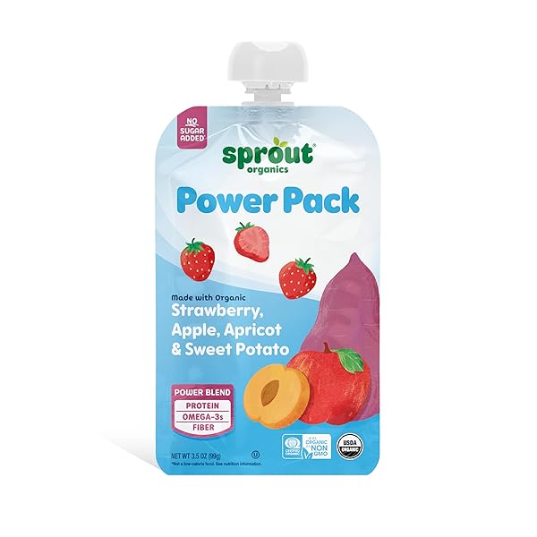 SPROUT ORGANIC APPLE APRICOT STRAWBERRY SUPERFRUIT, 4.22 OZ...