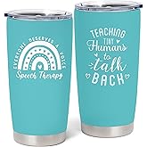 Louasedh Speech Therapy Gifts, SLP Gifts for Speech Language Pathologist Women, Appreciation Gift for Therapist 20 Oz Tumbler, SLP Christmas Graduation Birthday Retirement Gift