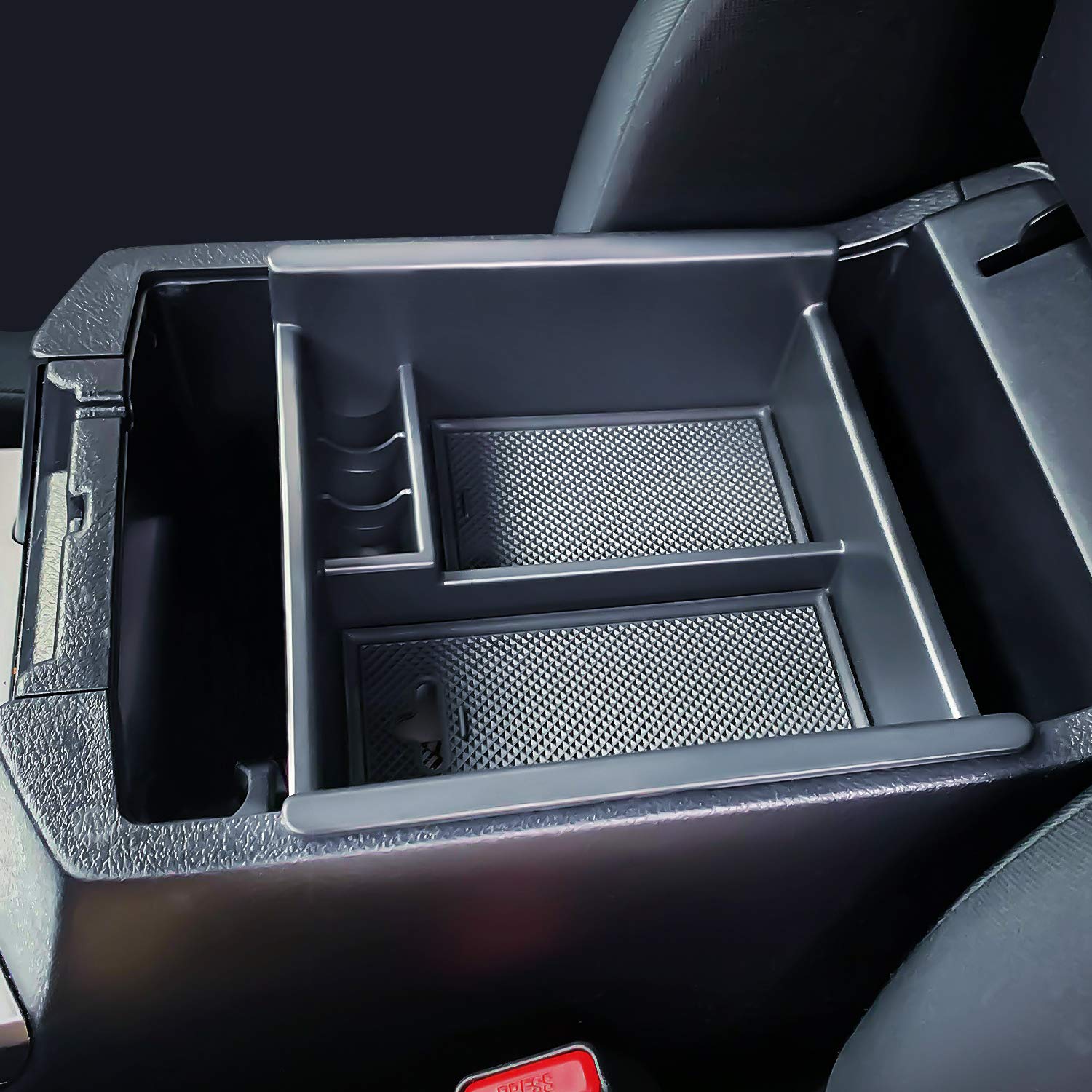 Big Discount Jkcover Center Console Organizer Tray Compatible With Toyota 4runner 10 4runner Accessories Insert Armrest Box Secondary Storage Abs Black Materials Promotions Fatsrestaurants Com