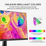 KOORUI 24 inch 165Hz 1ms Full HD Gaming Monitor VA AdaptiveSync HDMI DP VESA view 5