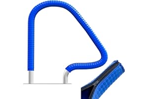 Moleney Pool Handrail Cover, Slip Resistant Pool Hand Railing Grip Sleeve, Rail Grip for Swimming Pool Hand Railing Cover, Safety Grip Sleeve with Zipper(10 feet, Royal Blue)