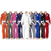 REEVO Guard Ultralight - Super Light - BJJ Gi for Kids and Adults - Brazillian Jiu Jitsu Uniform w/Free White Belt