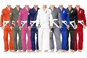 REEVO Guard Ultralight - Super Light - BJJ Gi for Kids and Adults - Brazillian Jiu Jitsu Uniform w/Free White Belt